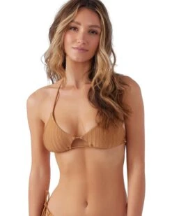 O'Neill Mizi Metallic Rib Madird Top | Swimwear