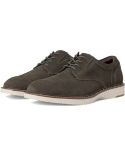 Nunn Bush Griff Plain Toe Oxford Lightweight and Comfortable for all Occasions Suede Lace-Up | Oxfords